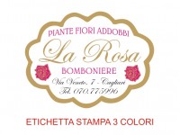 Etichette adesive per fioristi, fiorai e vivaisti (mm 49X36)  (cod.4G)